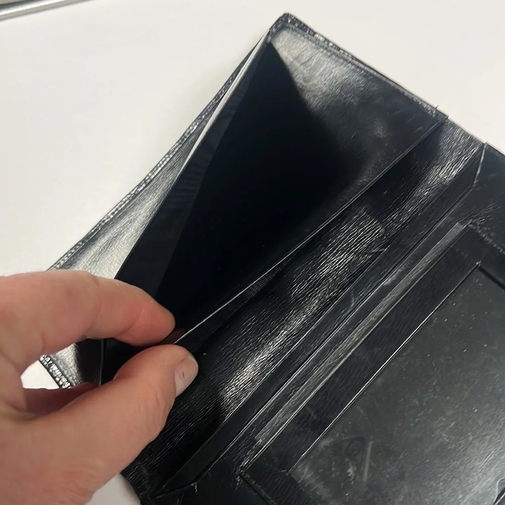 Genuine Alligator Skin Bifold Leather Long Wallet